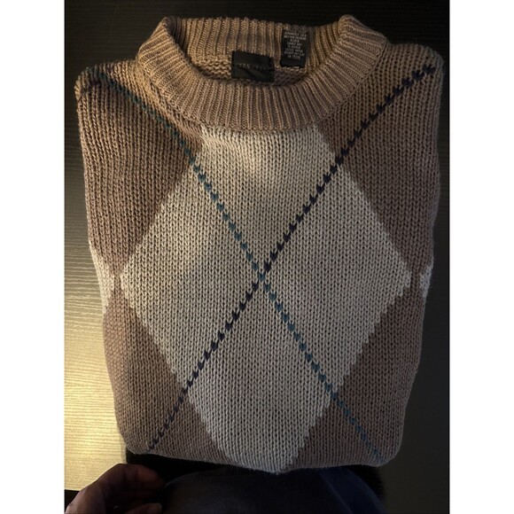 Structure Mens XL Vintage 90’s Sweater Cable Knit‎ Golf Preppy Country Club - Picture 10 of 10